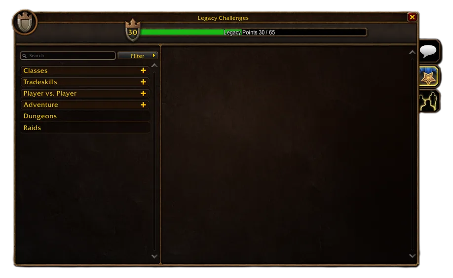 Oficiálna Blizzard ukážka Legacy Challenges vo WoW Forever