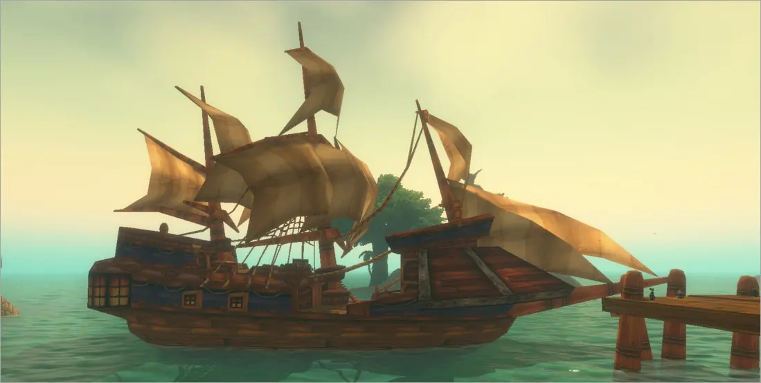 Oficiálny Blizzard záber lode na novej trase vo WoW Forever