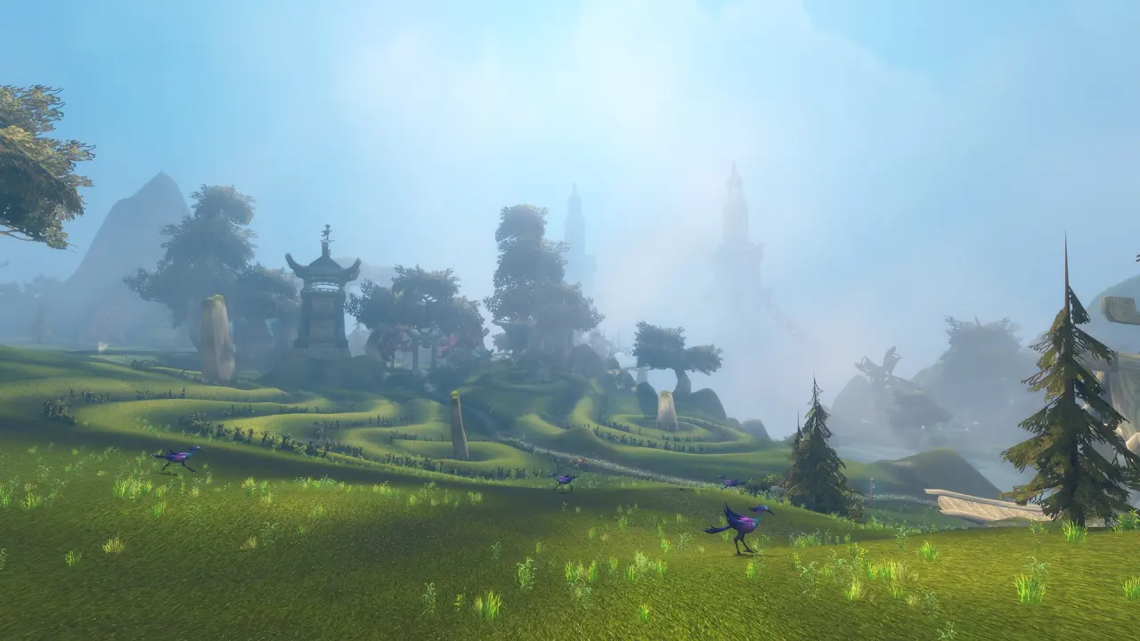 Oficiálny záber zelenej krajiny Zephras Isle vo WoW Forever